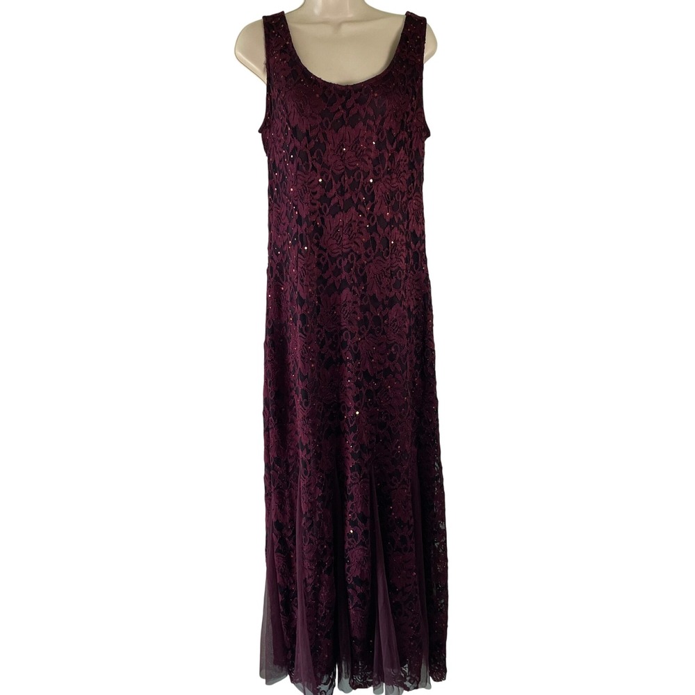 Lace Sequin Sleeveless Maxi Gown Dress Mermaid Size Large Candalite Whimsigoth